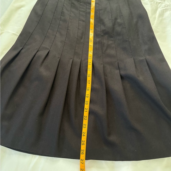 Akris for Bergdorf Goodman vintage Black pleated A-Line Skirt - Picture 7 of 7